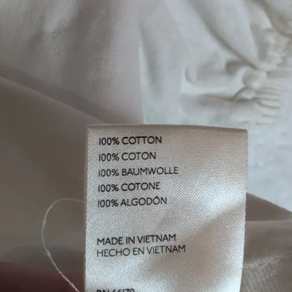 411-Free People Cream Tie-Front Puff Sleeve Crop Top - Picture 3 of 6